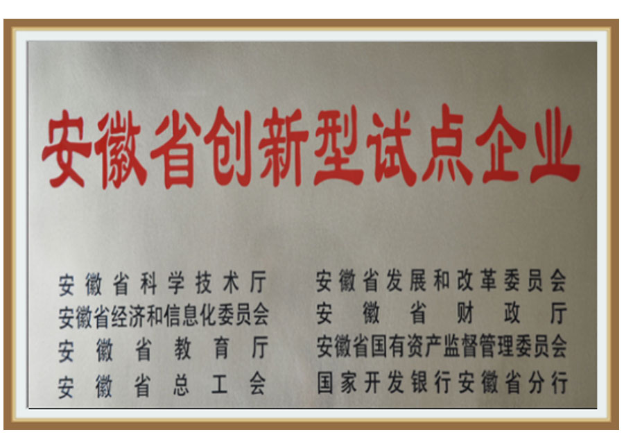 2014 安徽省创新型试点企业